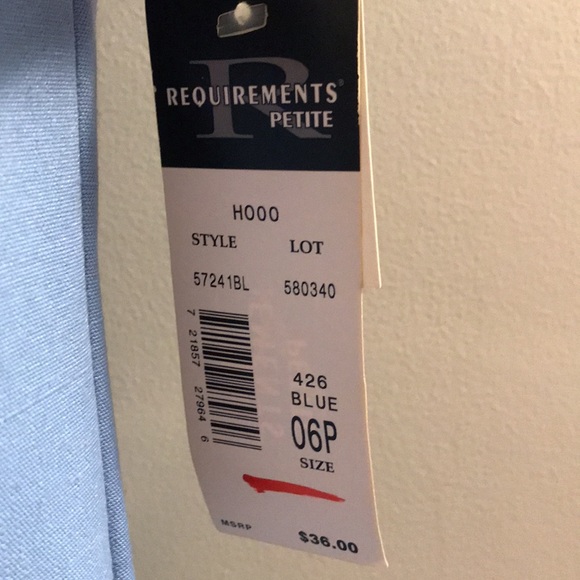 NWT REQUIREMENTS PETITE Short Sleeve BlazerSIZE 6P - Picture 3 of 7